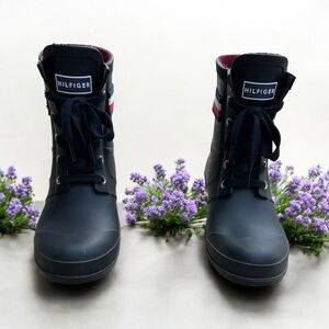 Tommy Hilfiger Black Rain Boots